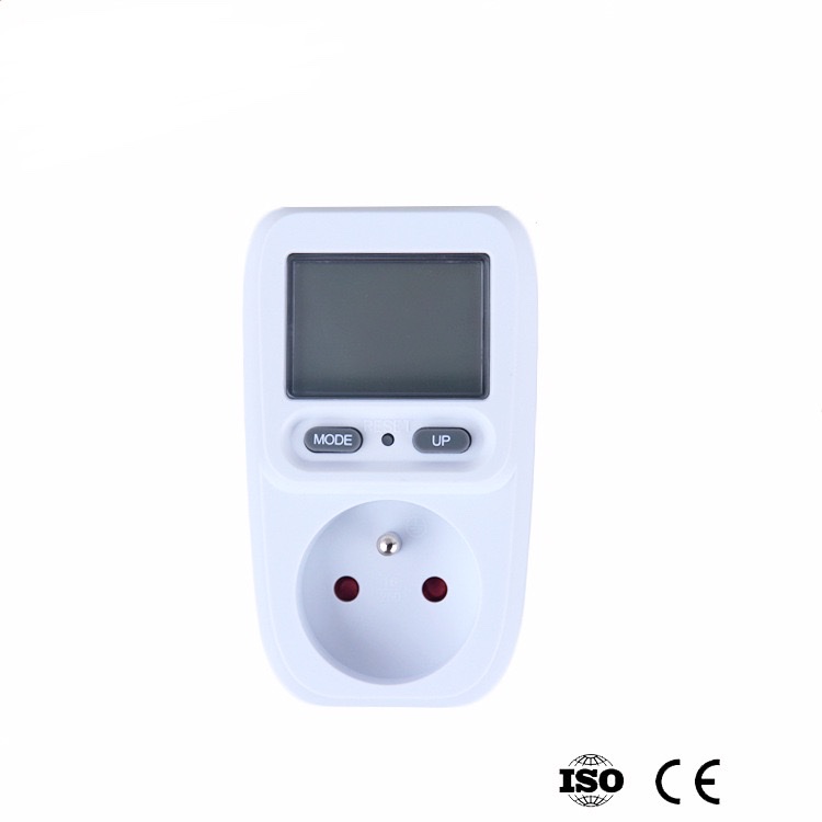 Digital display smart power energy with EU plugs and sockets, multiple LCD display power sockets