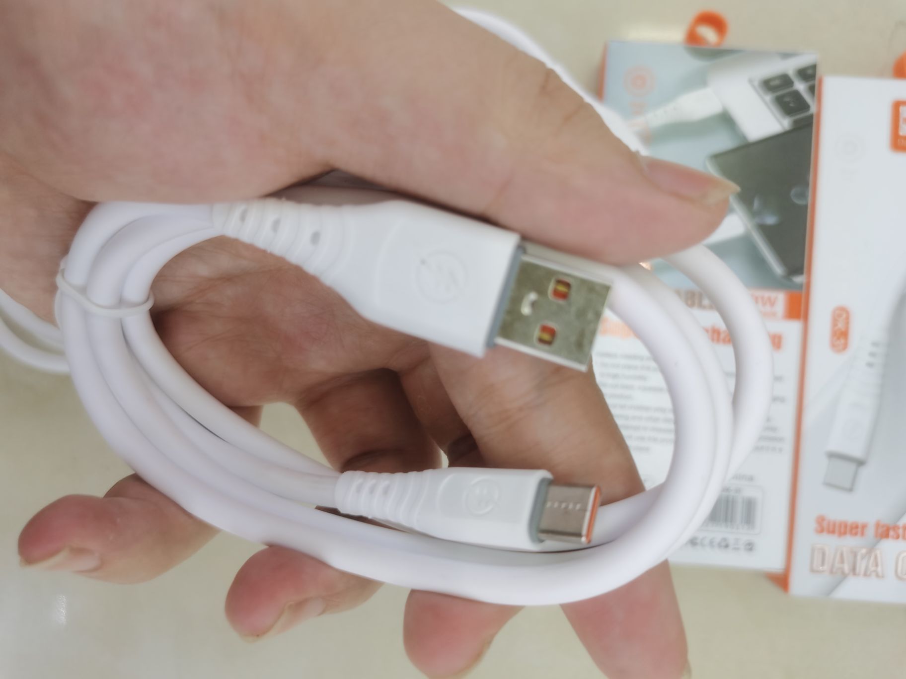 خط العرض 5.0 TPE للتفريغ السريع للرصاص على خط واحد من خطوط البيانات، Apple، واجهة Type-C detail image 3