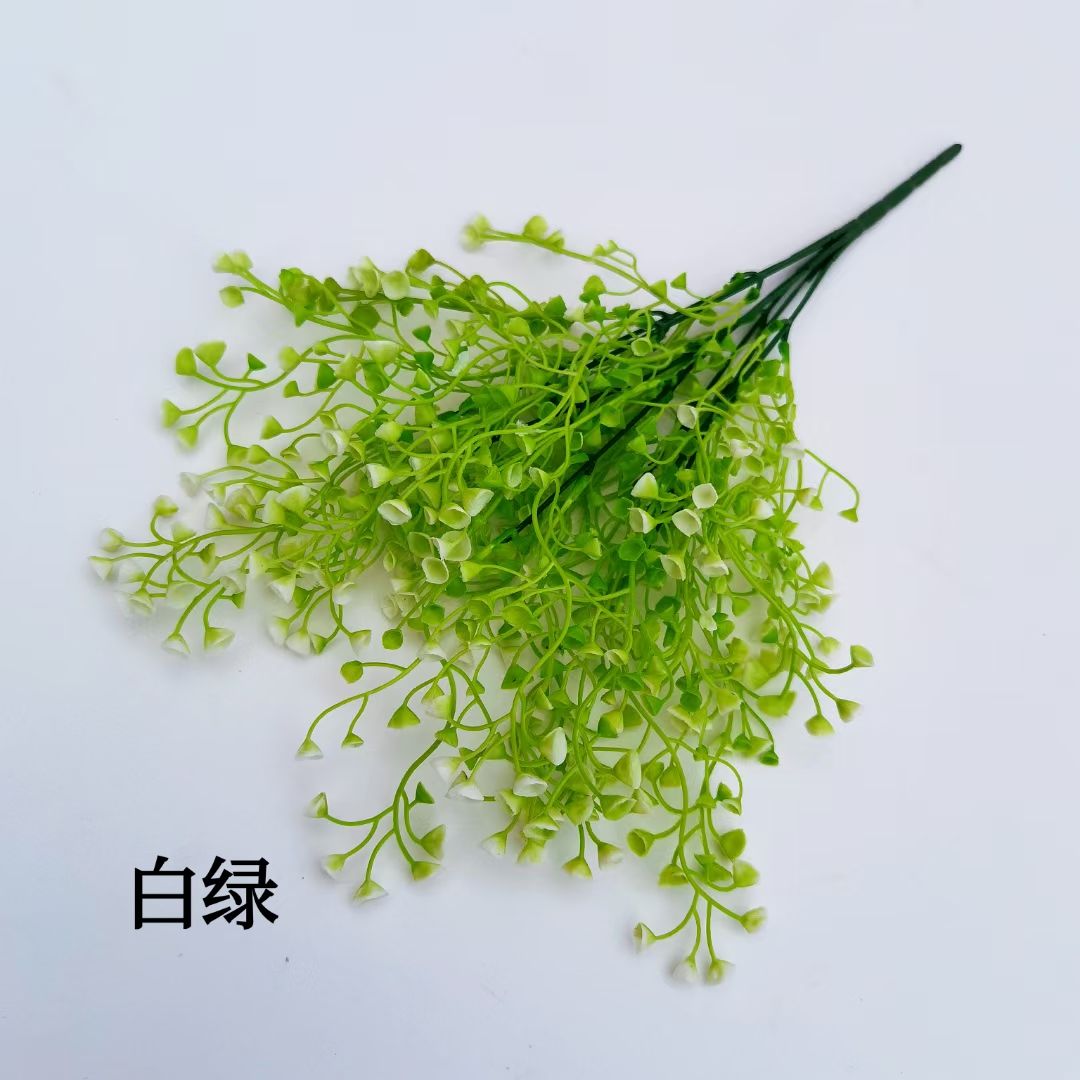 Simulated plastic aquatic plant 7-forked golden bell grass Application Scenario