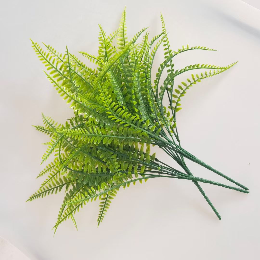 Simulated 7-pronged plastic Persian leaf details Picture