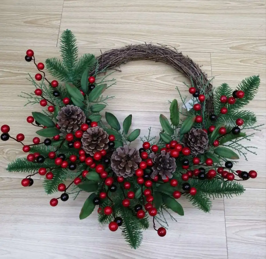 Ice strip Red fruit vine powder single white fruit forked fruit simulation plant 5555 Application Scenario