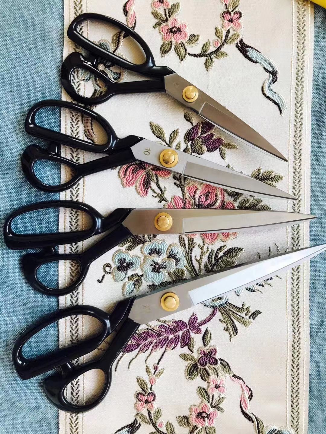 剪刀办公文教 刀剪工具 裁缝剪刀 黑色裁缝剪刀 黑色裁缝剪刀盒装 五金工具 刀具剪具详情图11