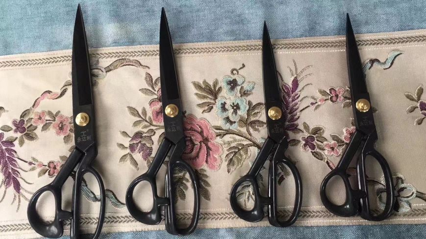 剪刀办公文教 刀剪工具 裁缝剪刀 黑色裁缝剪刀 黑色裁缝剪刀盒装 五金工具 刀具剪具详情图4