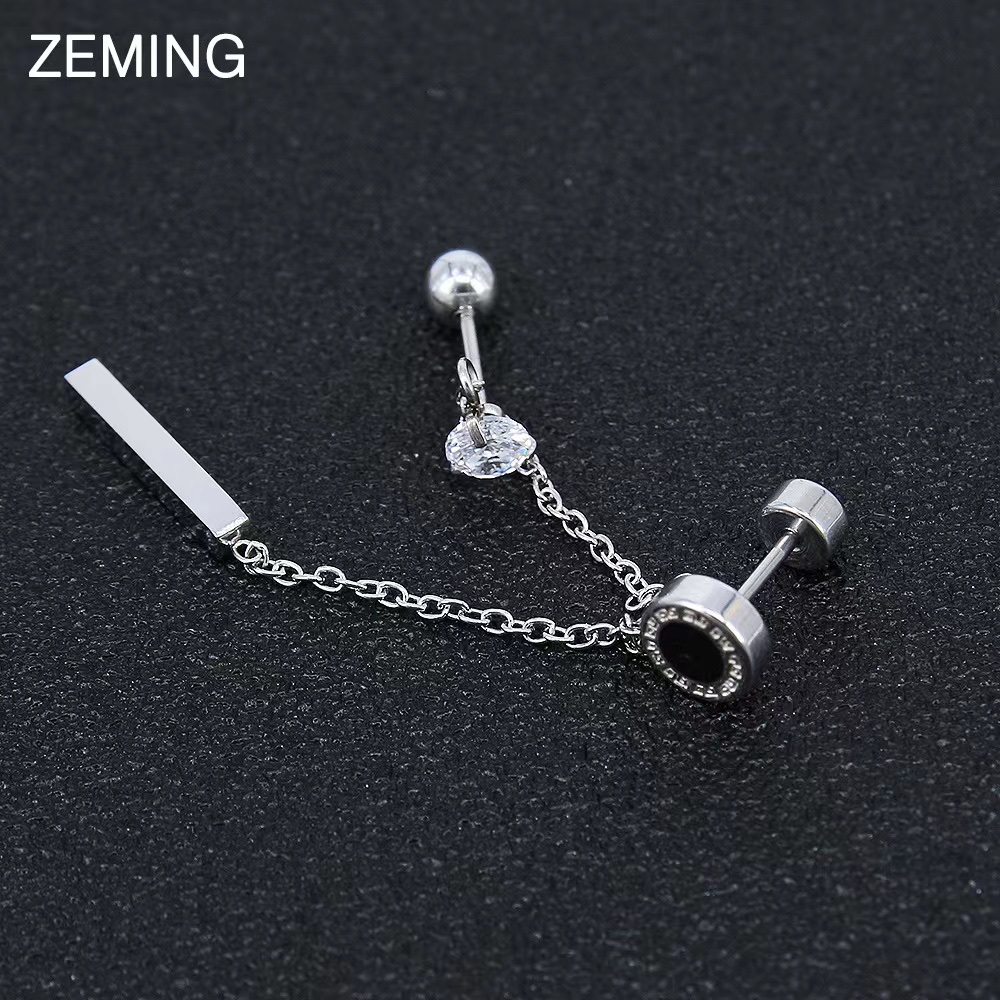 耳钉 /双耳洞耳钉/不锈钢耳钉/不锈钢产品图