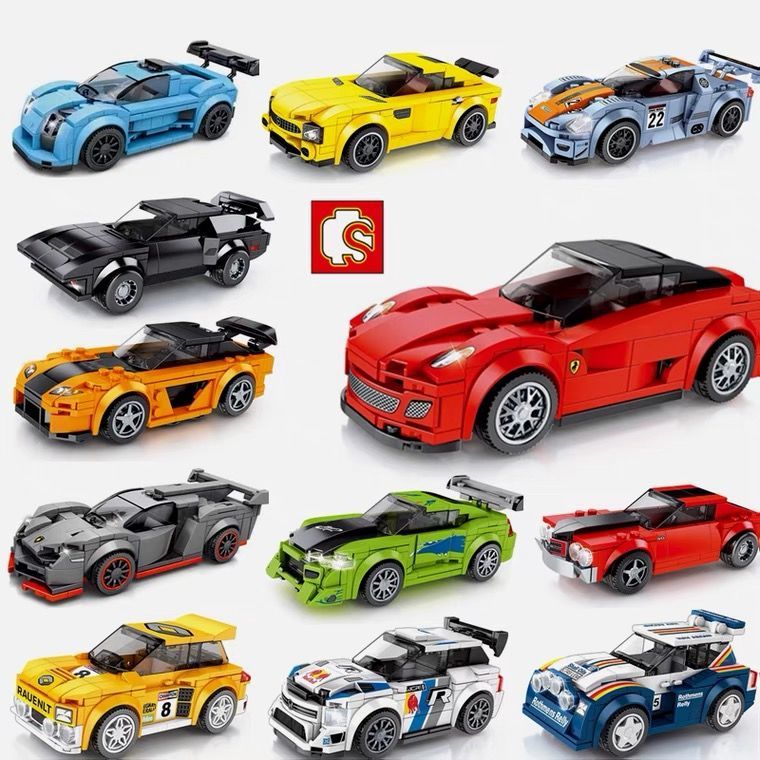 Senbao world-famous car supercars are compatible with Lego building blocks, boys' cars, and intelligence building racing car models