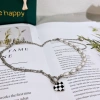 The 2022 new French collarbone chain OT buckle Goddess necklace is simple and versatile, with a novel and original commuting style details Picture