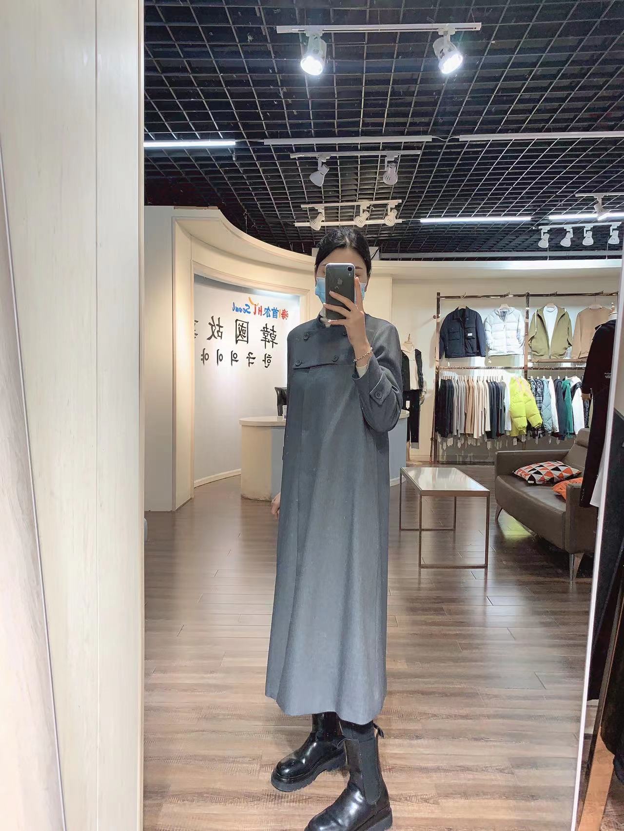 全毛/麻灰/西装风衣细节图