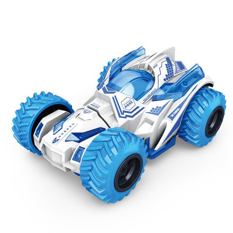 Junshengxing children's toy car, four-wheel drive stunt car, rotating suspension shock-absorbing, drop-resistant, boy gift, sliding inertia off-road vehicle Item Picture