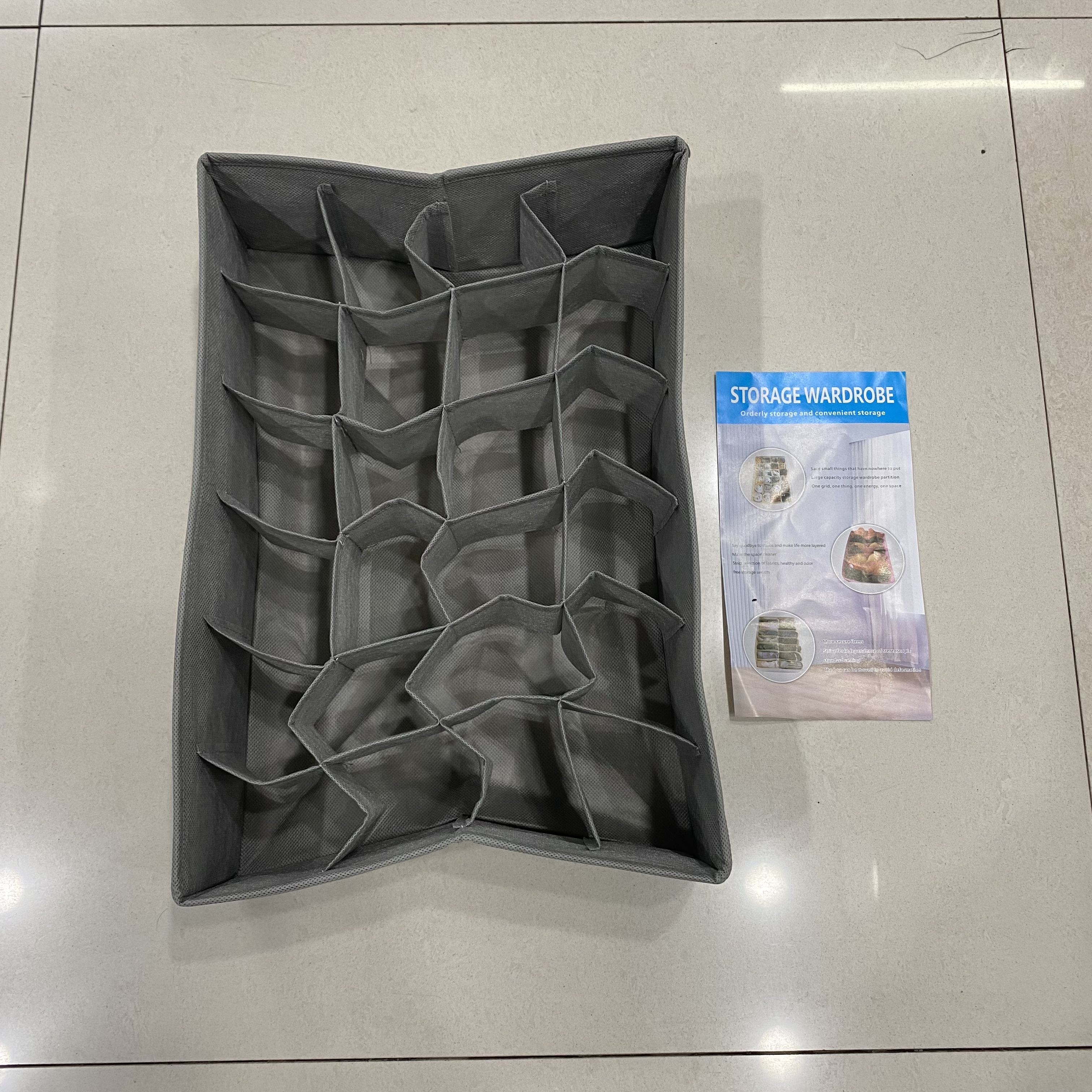 24-compartment sock storage box details Picture