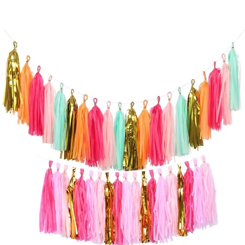 Colored paper tassels Application Scenario