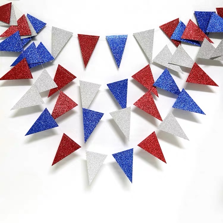 Festival decoration: Triangular flags Specification image