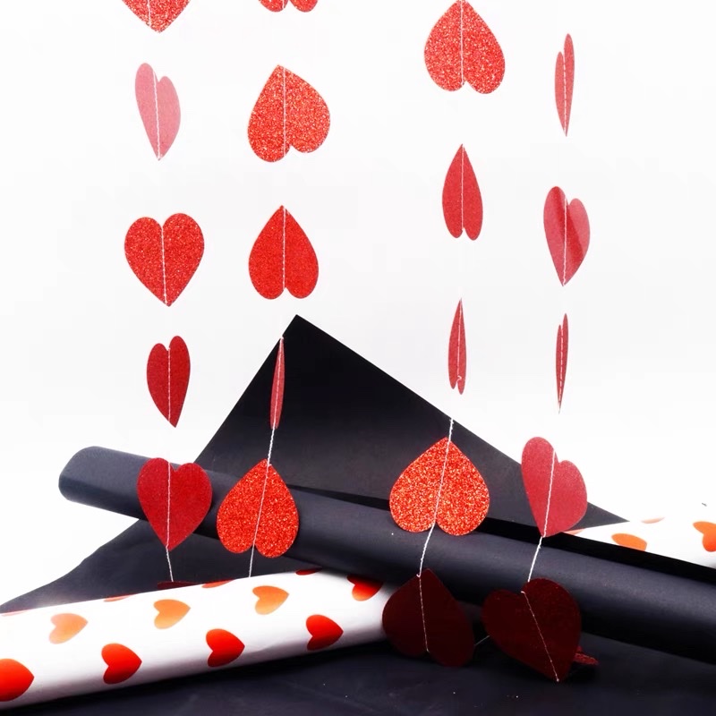 Heart-shaped paper string Specification image