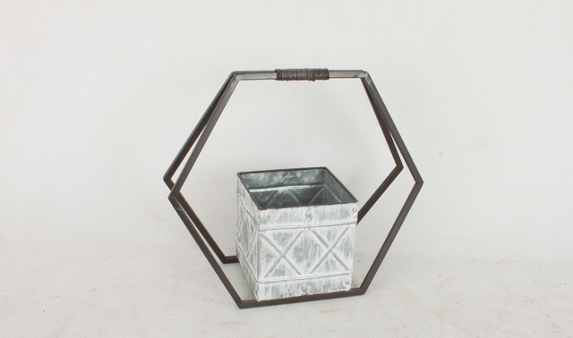 工艺花瓶，环保花瓶，铁艺花瓶高筒花瓶，推车花瓶详情图6