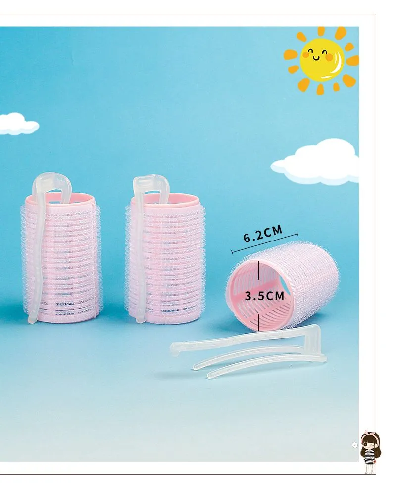 3-piece bagged large household hair curls, self-adhesive curling tubes, fixed curls, lazy and fluffy curls, figure-eight bangs detail image 6