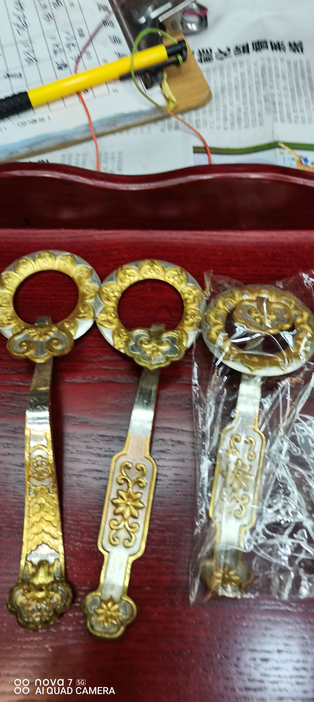 纯铜渡金衣扣/纯铜渡银衣扣/袈裟扣产品图