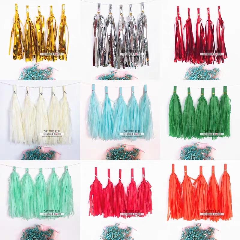 Birthday golden tassels Item Picture