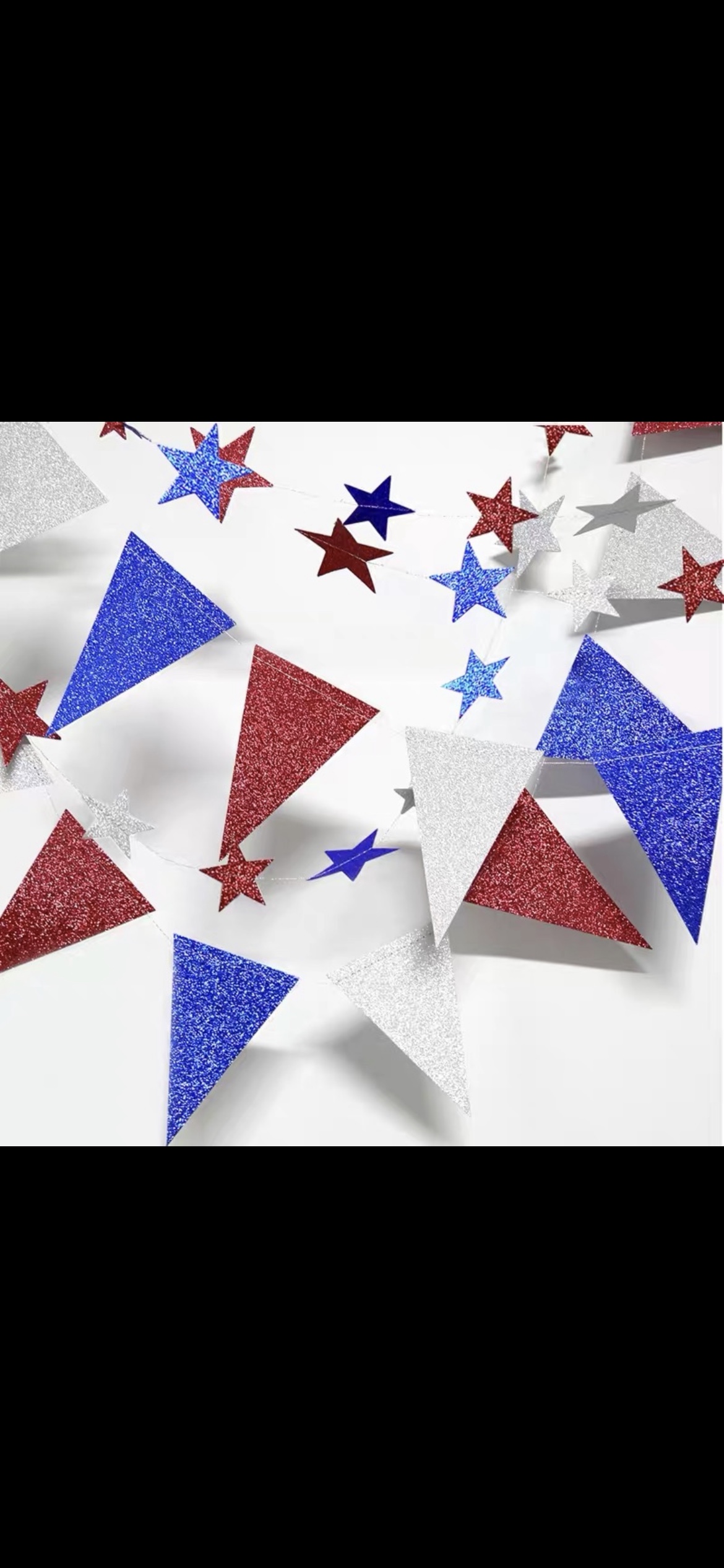 Festival decoration: Triangular flags Application Scenario