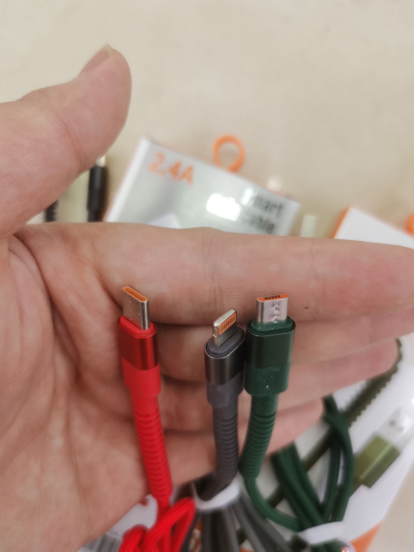 Weave long-tail mobile phone data cables details Picture