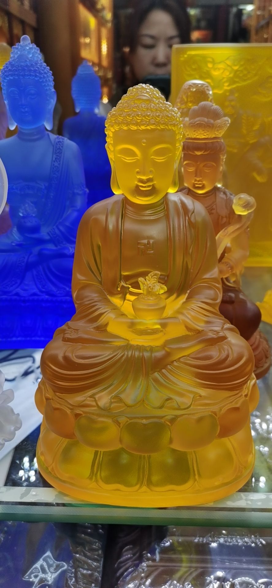 义乌市鹤莲文化用品有限公司工艺品之琉璃佛像系列07一5居家供养