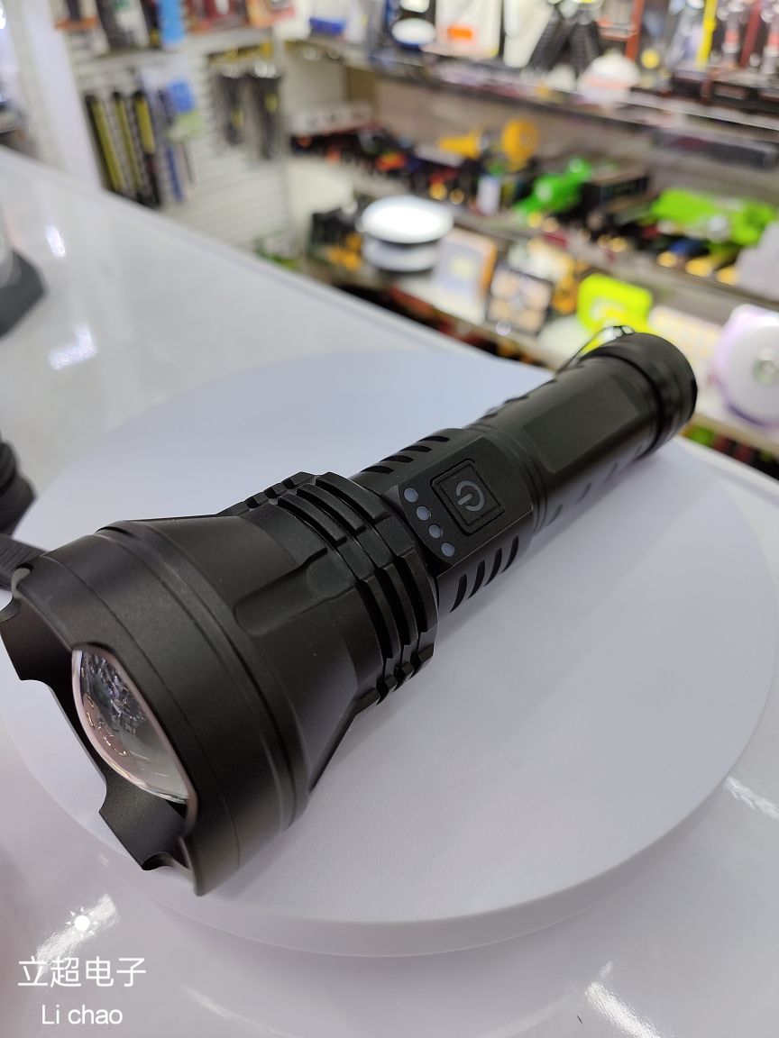 The laser flashlight has an ultra-strong light and is extendable details Picture