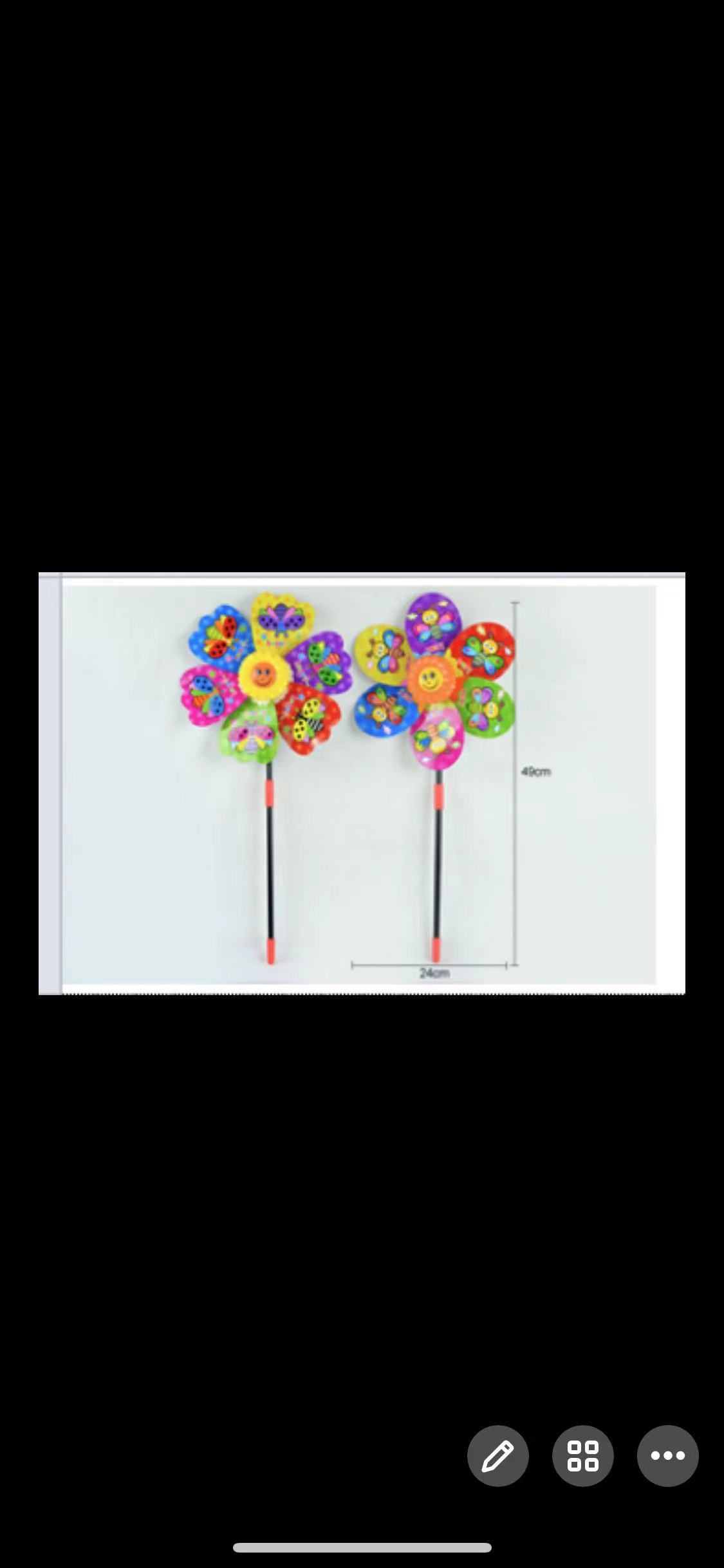 Cartoon colorful windmill details Picture