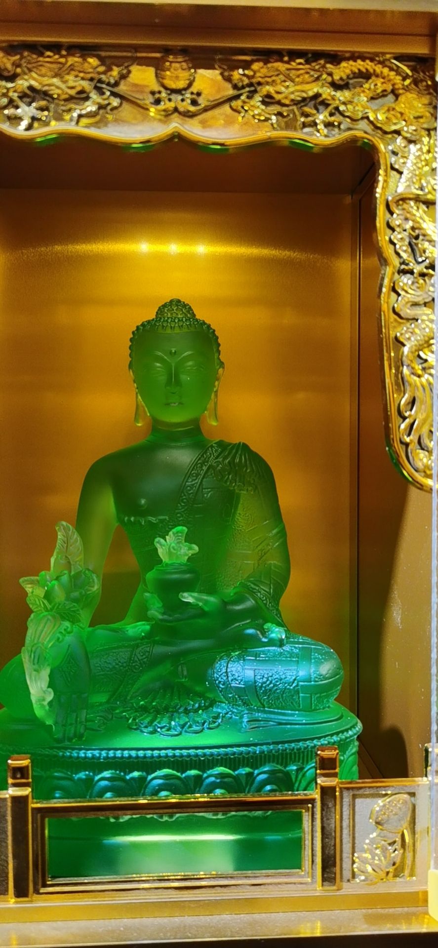 Yiwu Helian Cultural Products Co., LTD. Handicrafts - Glazed Buddha Statue Series 07-5 for Home Support details Picture