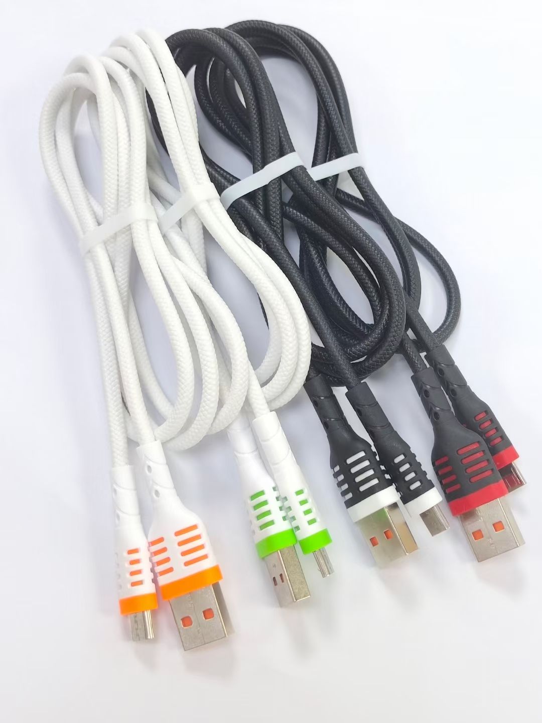 There are three types of interfaces for embossed mesh red wire mobile phone data cables detail image 10