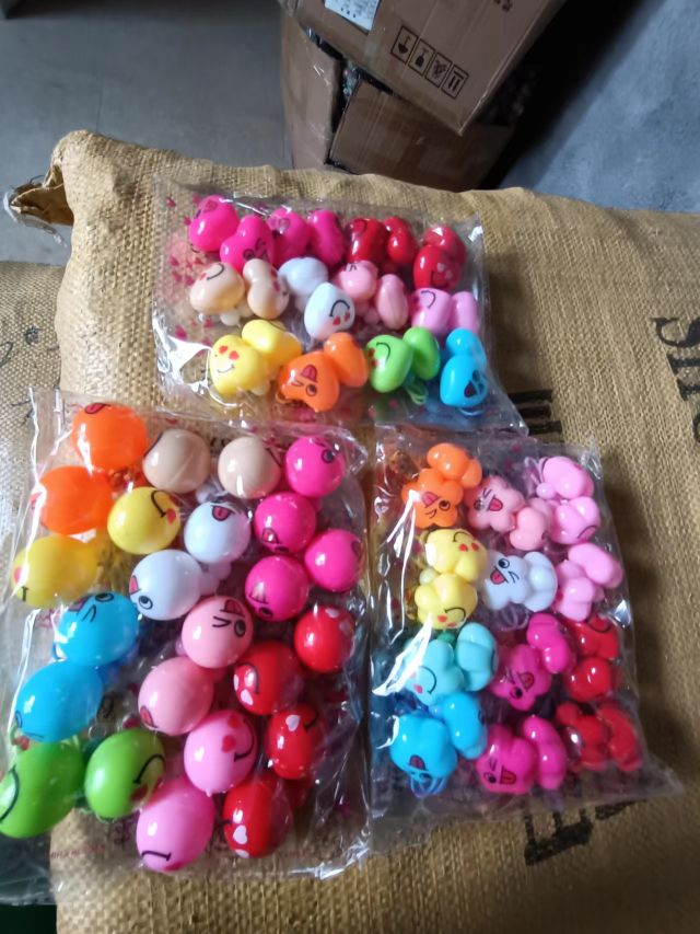 笑脸皮筋圆桃心梅花红兰黄金绿紫黑白咖啡粉