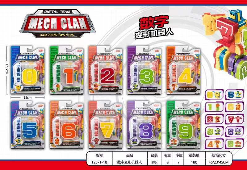 变形数字玩具产品图