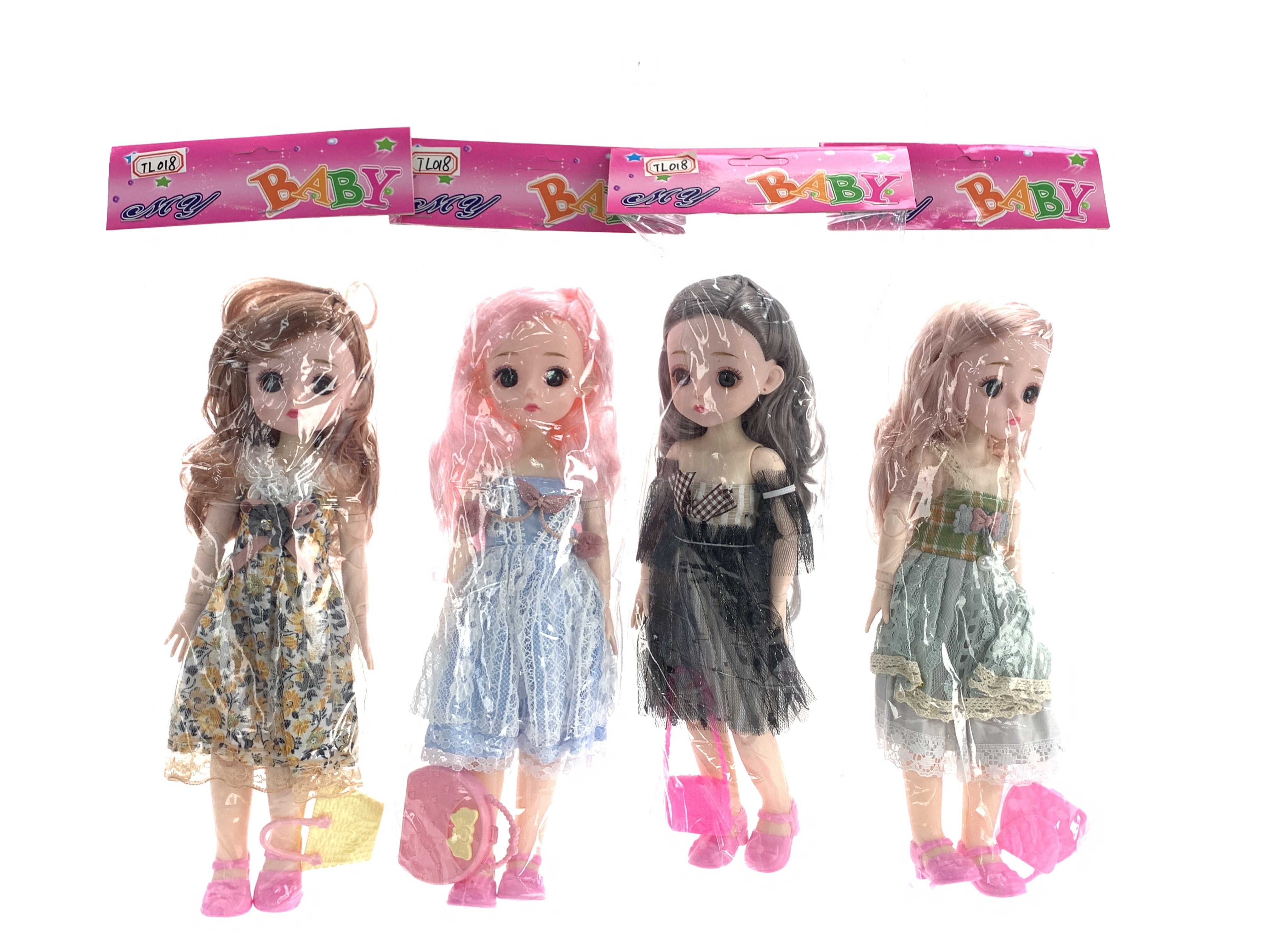A variety of 12-inch joint doll English packaging clothes are mixed Specification image