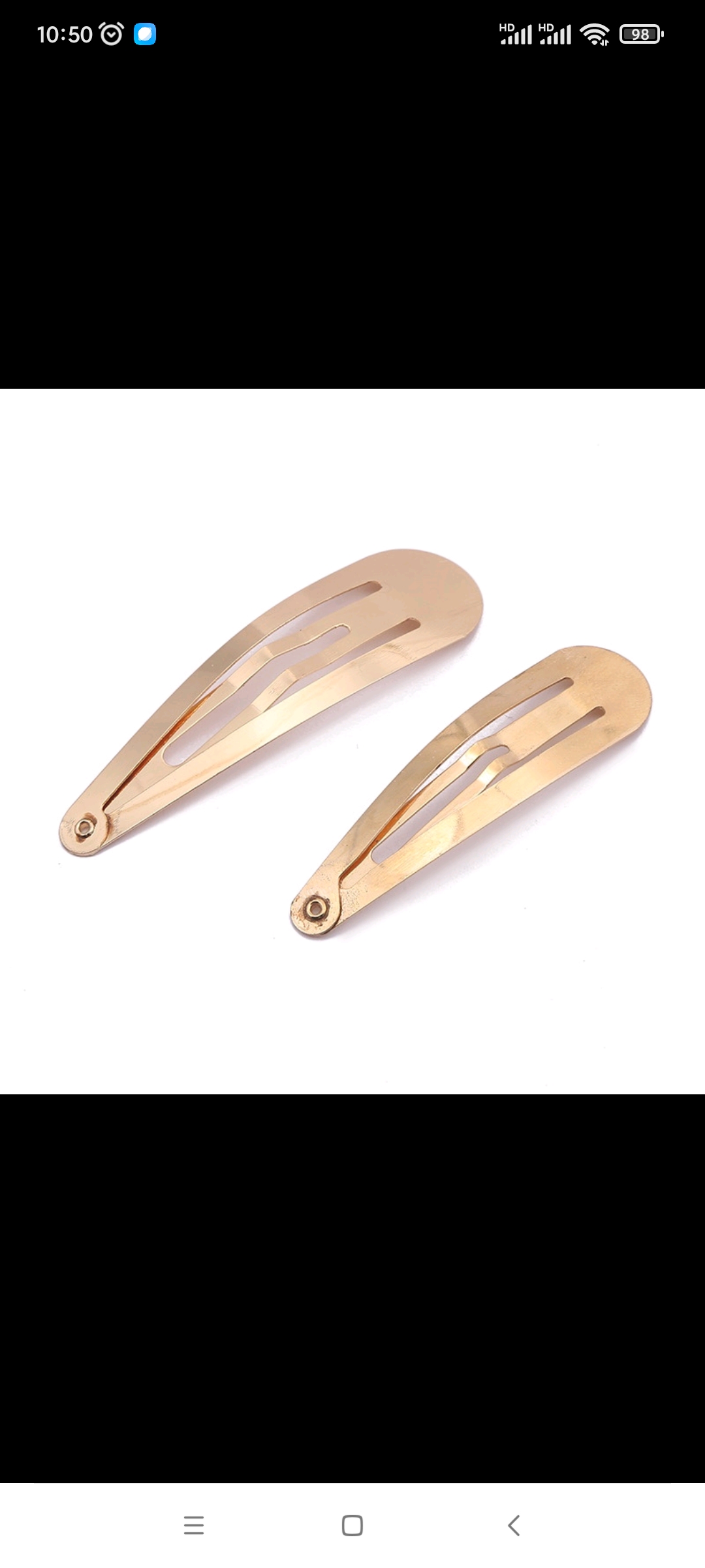 8mm水滴夹饰品配件