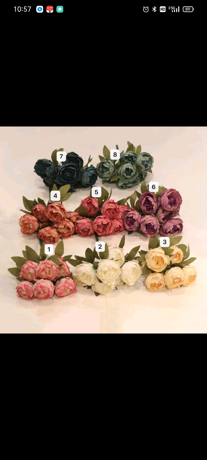 装饰花/仿真花/牡丹细节图