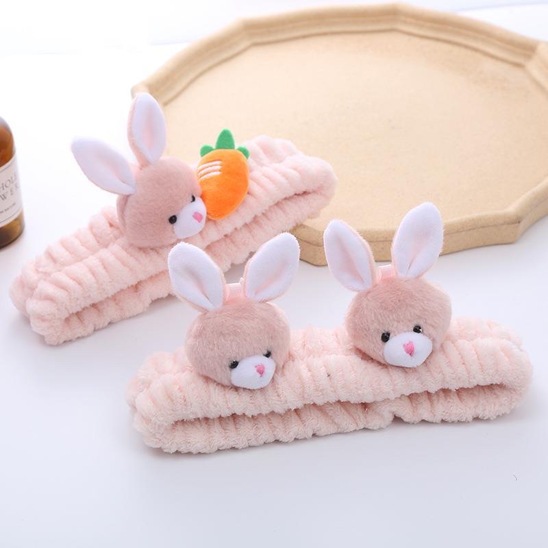 洗脸发带/兔子发带/毛绒头带细节图