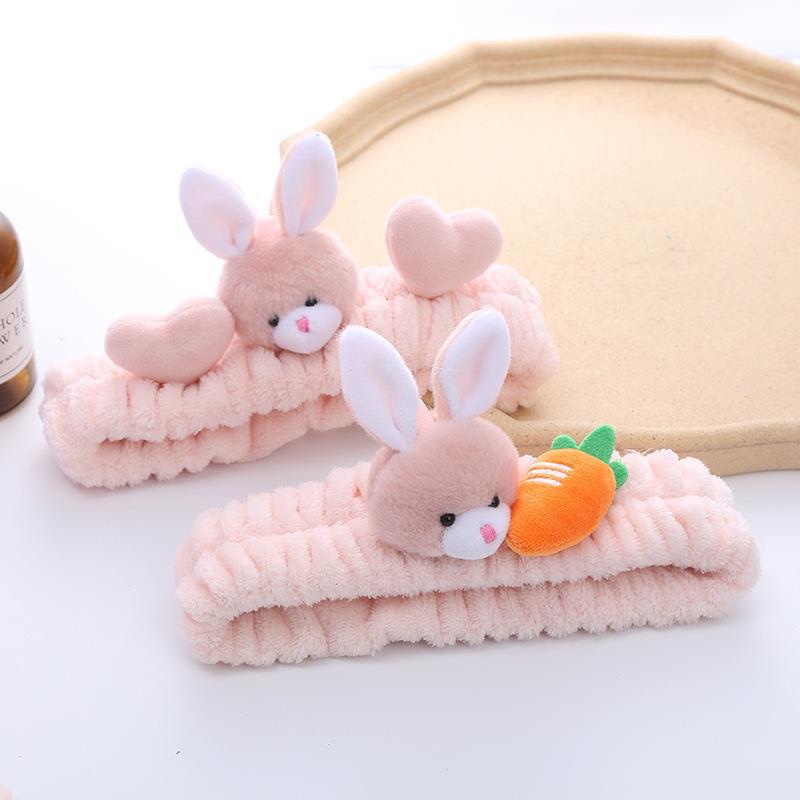 洗脸发带/兔子发带/毛绒头带产品图