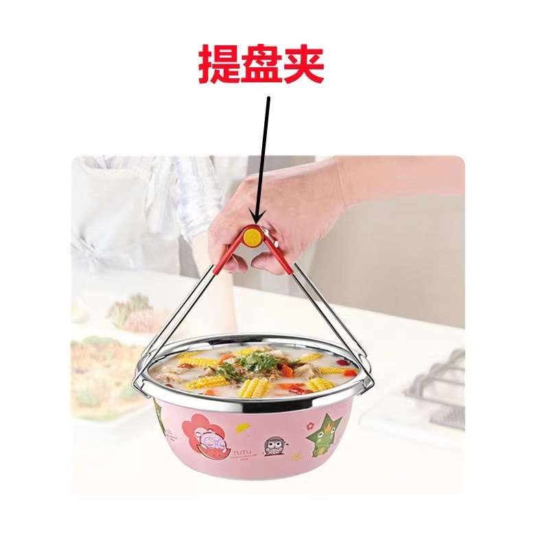 Bowl tongs, anti-heat tongs, bowl tongs, plate tongs, household kitchen magic tools, anti-slip and anti-heat hand tongs, plate handles Specification image