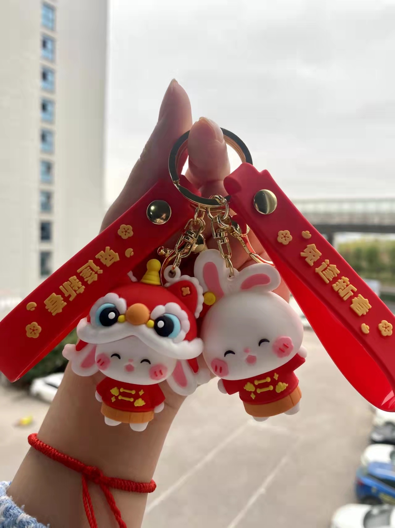 国潮pvc新款兔子挂饰挂件钥匙扣批发图