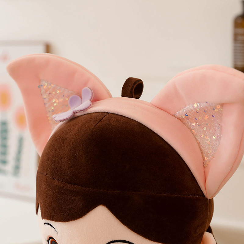 Feier doll Girls' Doll, large Flower Fairy plush toy, cute cartoon throw pillow details Picture