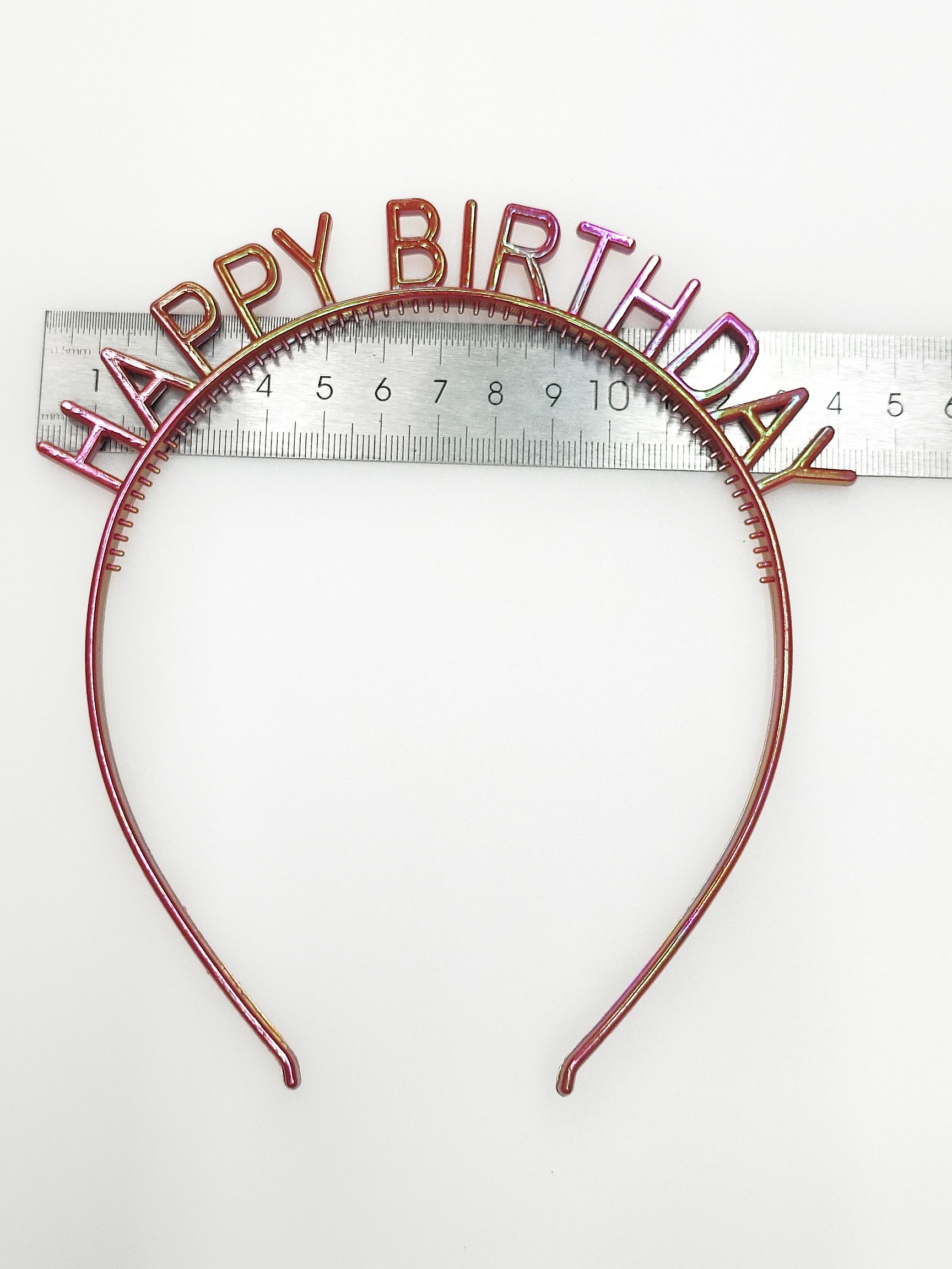 好旺饰品3217生日发箍HAPPY BIRTHDAY塑料头扣环保镀彩61