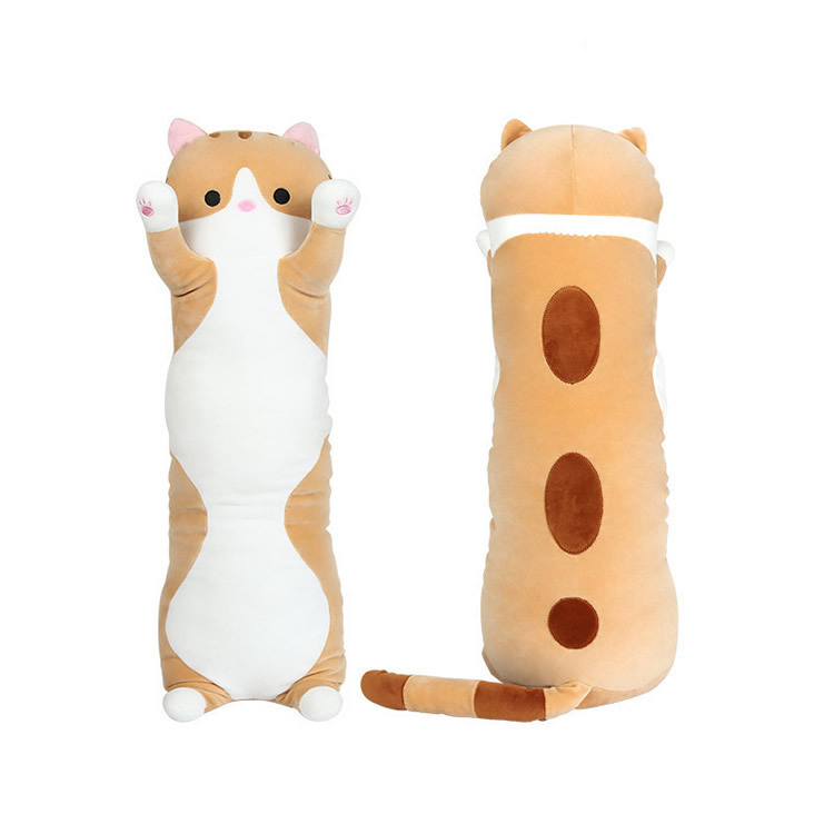 Cross-border large-sized long and cute cat pillow figurines, foreign trade sleeping pillows, girls' gifts, plush toys wholesale Application Scenario