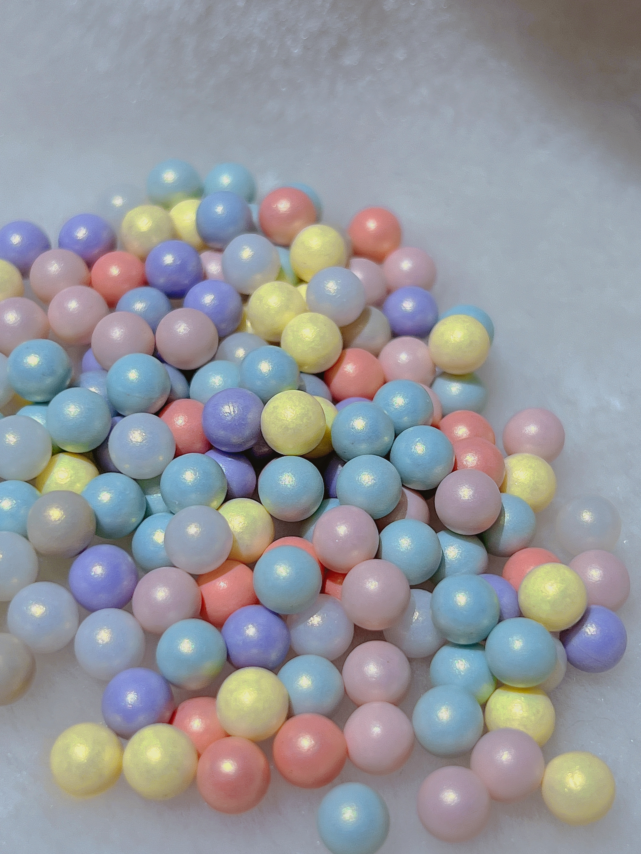 Acrylic Mark Longchun sky color non-porous cream glue accessory beads are small bestsellers