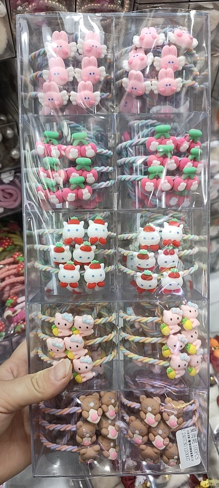 网红同款皮筋/四季吊卡皮筋/卡通皮筋产品图