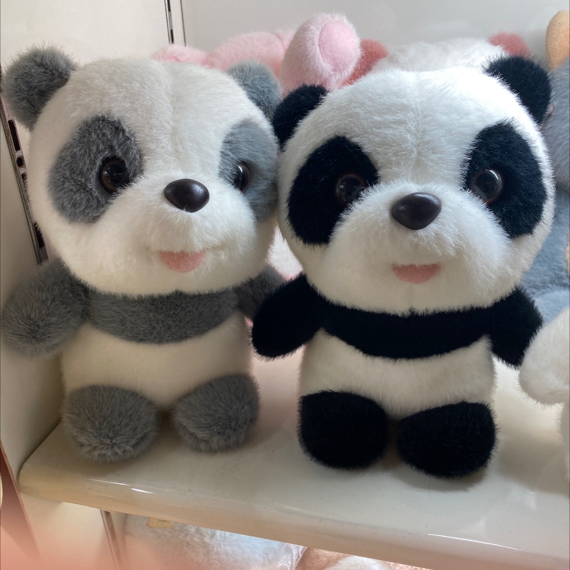 Two-color Panda plush 1