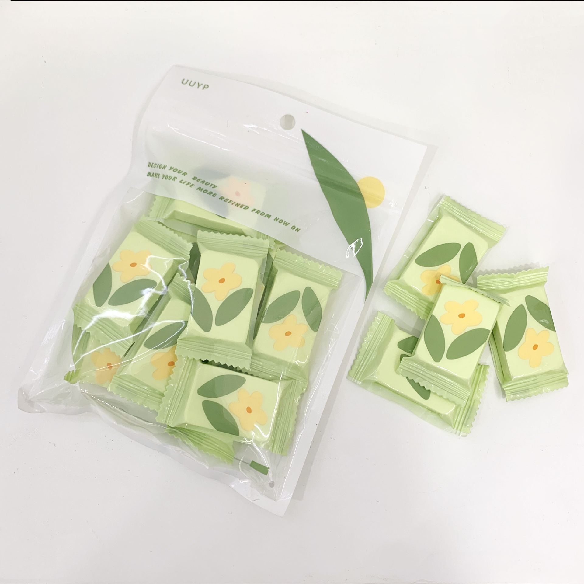 Compressed towel, disposable face towel, 10 pieces, non-woven fabric white square towel, disposable square towel, facial cleansing cotton soft towel, facial cleansing towel detail image 2