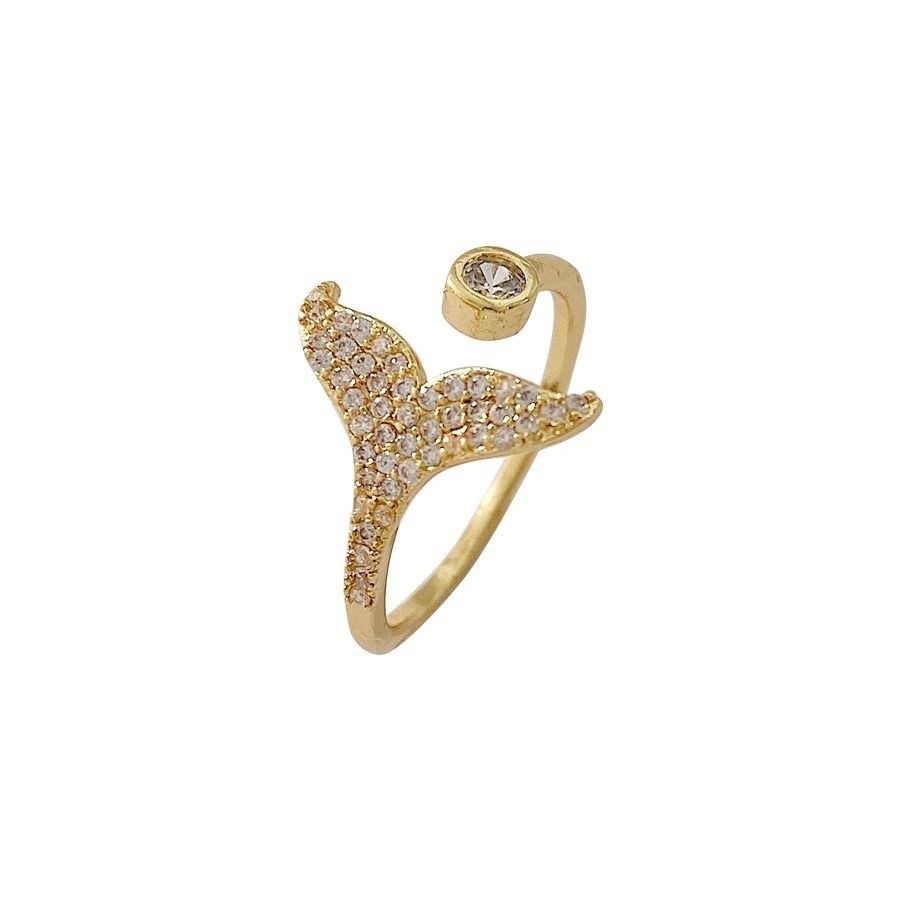 The cool zircon fishtail ring, the same style as the Internet celebrity, is a versatile and fresh gift for a fashionable best friend. The ring has an adjustable opening Item Picture