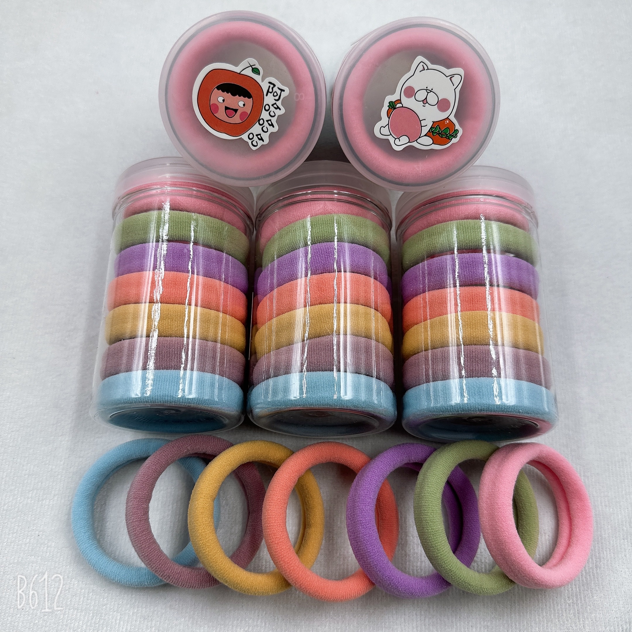 Micro Elegance Accessories Korean-style fashionable children's seven-color rubber band