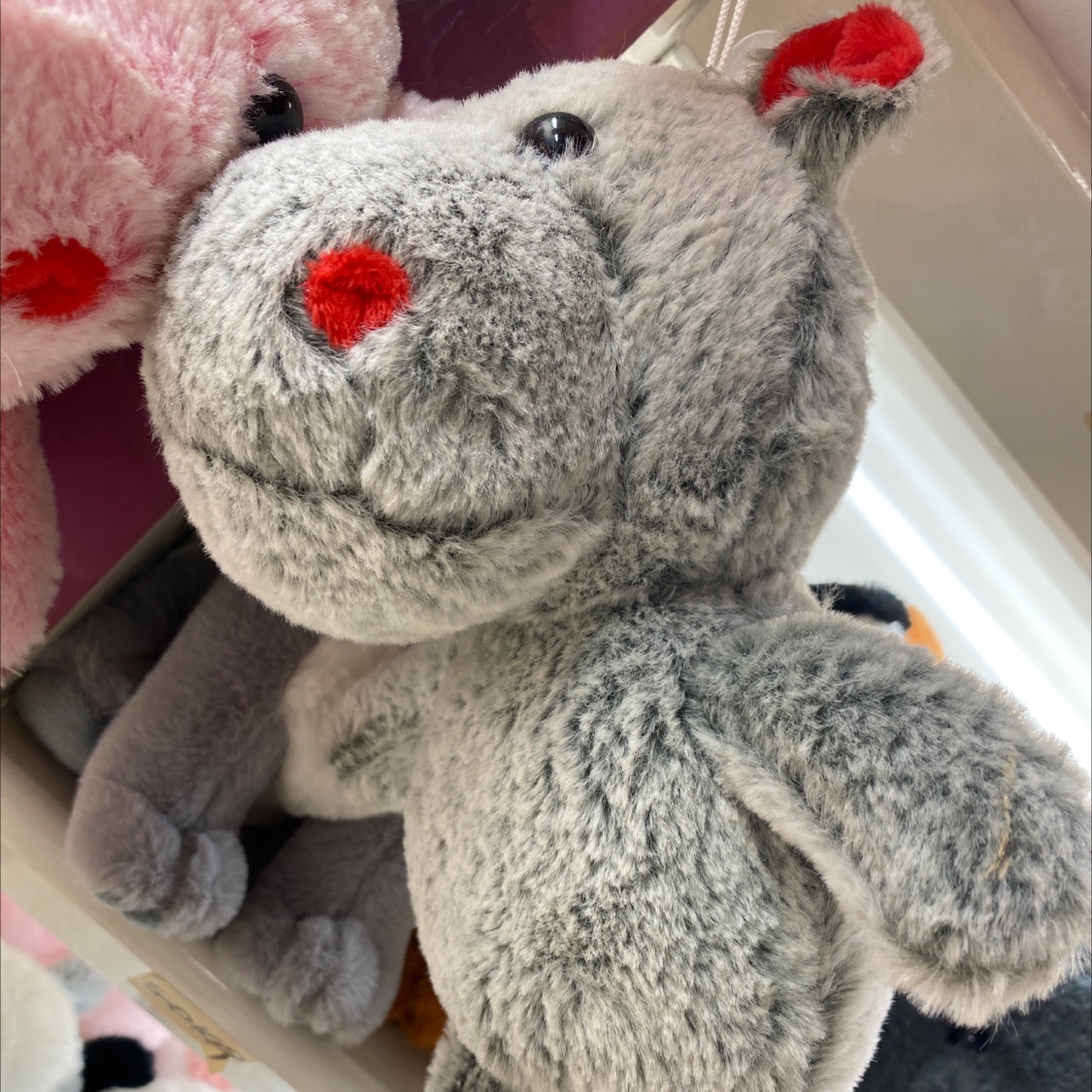 Three-color River Horse plush 1