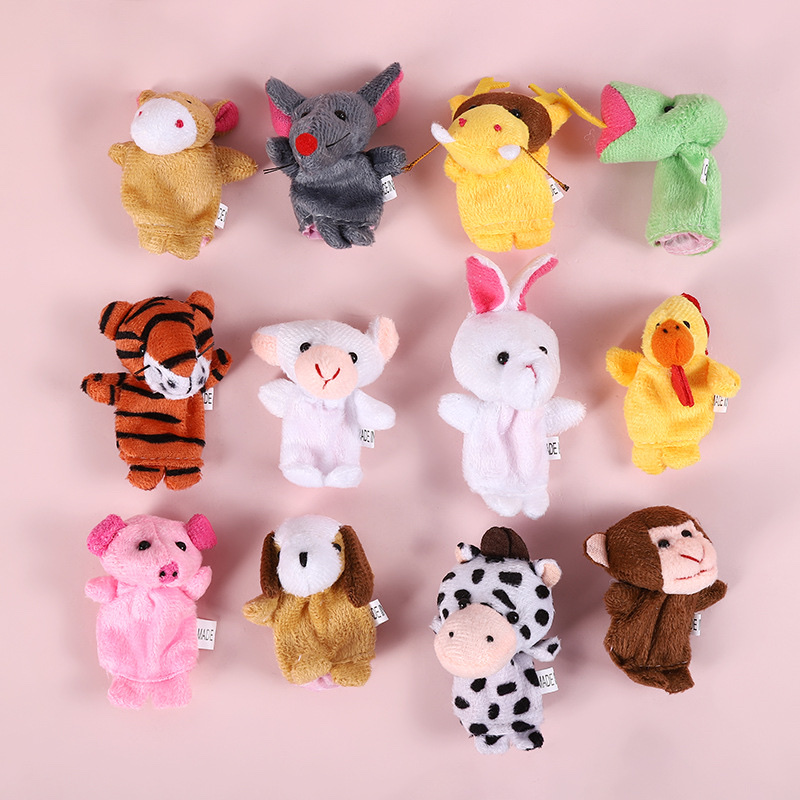 12生肖指偶/益智早教/动物指偶白底实物图