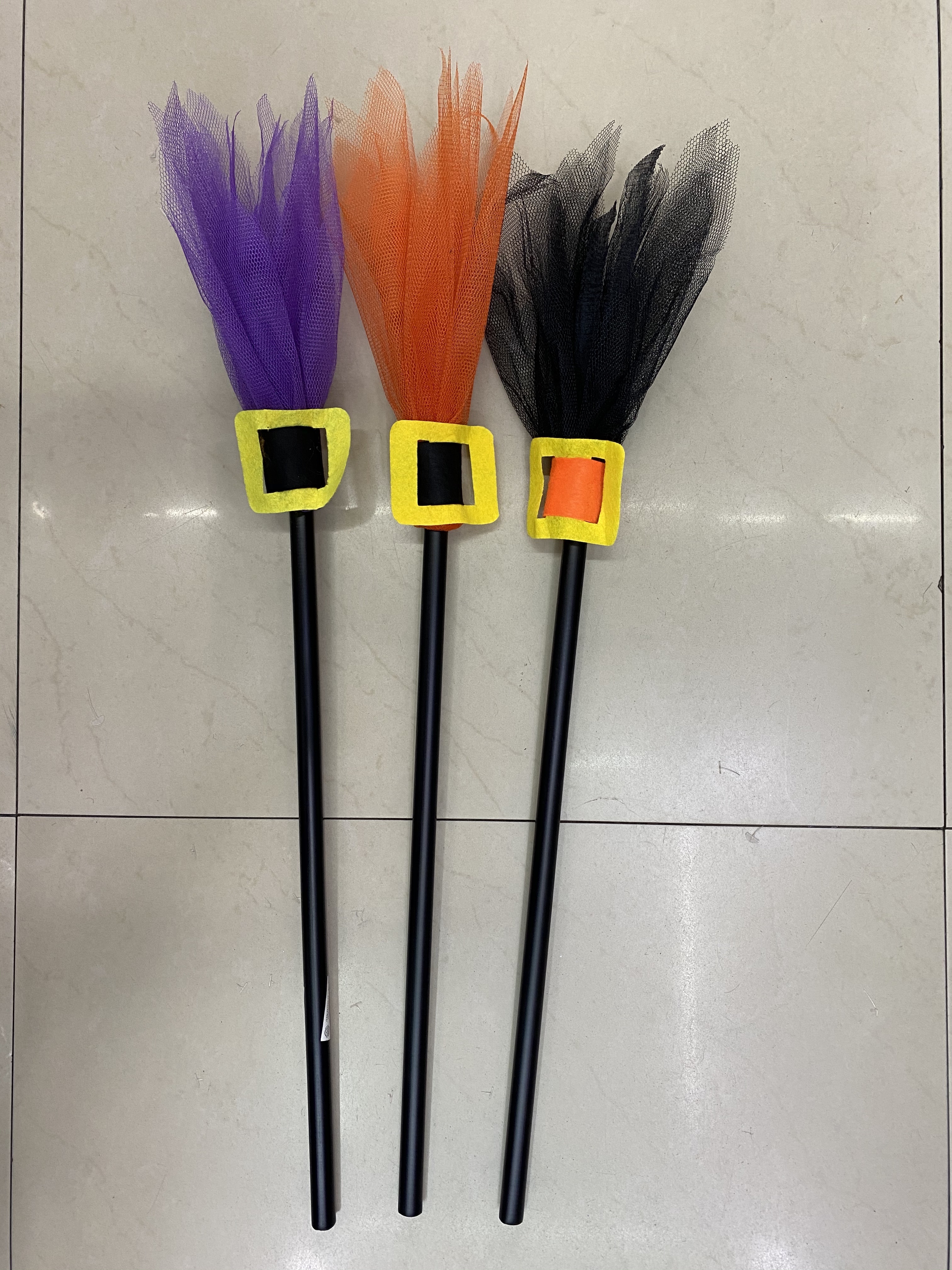 Halloween witch broom, Halloween costume children witch broom magician decoration prop makeup Devil ball weapon http://detail.m.168 Item Picture