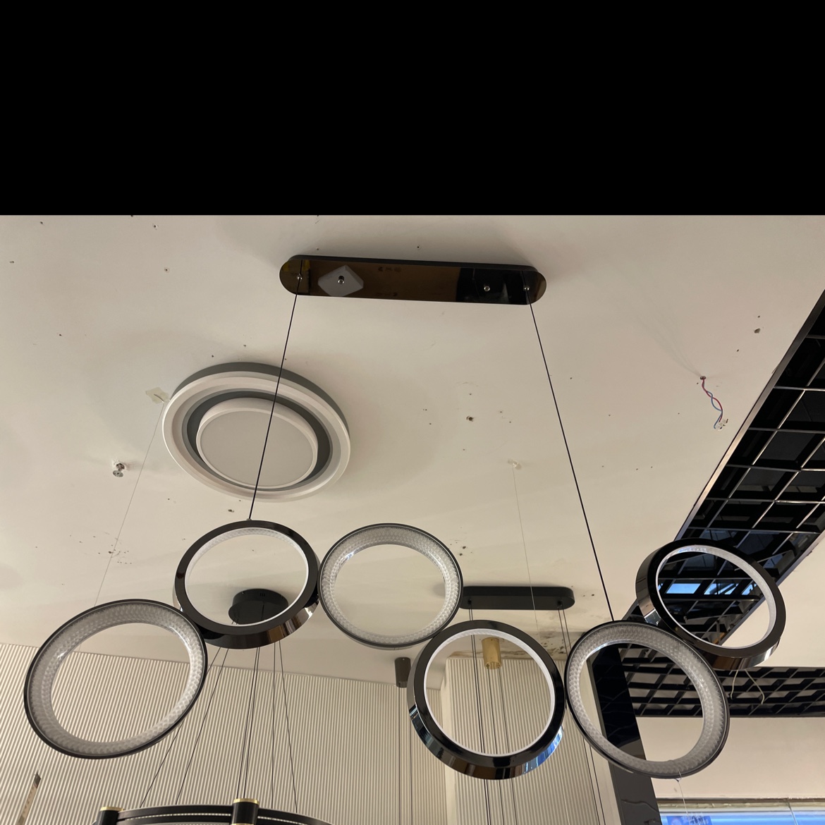 Modern minimalist design style chandelier without a main light