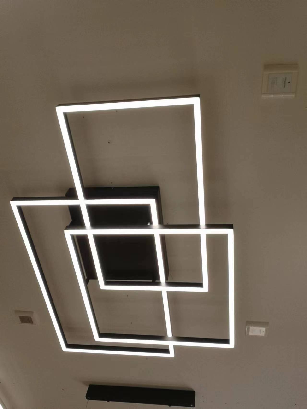 Simple, modern, elegant, light luxury and high-end rectangular hall ceiling lamp 2022 new style